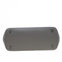 Pre Owned DKNY Grey Bryant Park Saffiano Leather Double Zip Tote