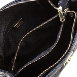 Pre Owned DKNY Black Quilted Leather Tote