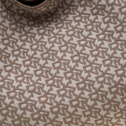 Pre Owned DKNY Beige/Brown Signature Canvas Hobo