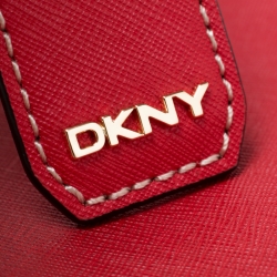 Pre Owned DKNY Red Leather Crossbody Bag