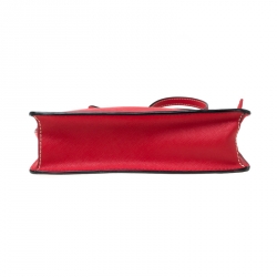 Pre Owned DKNY Red Leather Crossbody Bag