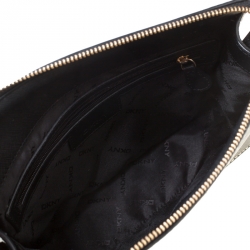 مملوكة مسبقًا Dkny Black Saffiano Leather Crossbody Bag
