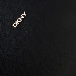 مملوكة مسبقًا Dkny Black Saffiano Leather Crossbody Bag