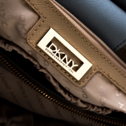 Pre Owned DKNY Ash Grey Leather Bryant Park Tote