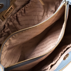 Pre Owned DKNY Ash Grey Leather Bryant Park Tote