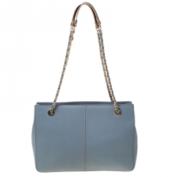 Pre Owned DKNY Ash Grey Leather Bryant Park Tote