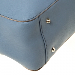 Pre Owned DKNY Ash Grey Leather Bryant Park Tote