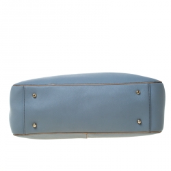 Pre Owned DKNY Ash Grey Leather Bryant Park Tote