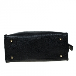 Pre Owned حقيبة كروس دي كي أن واي ميني شيلسي جلد أسود