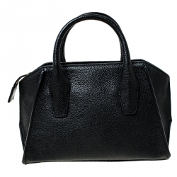 Pre Owned حقيبة كروس دي كي أن واي ميني شيلسي جلد أسود