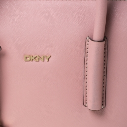Pre Owned DKNY Pink Saffiano Leather Satchel