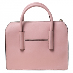Pre Owned DKNY Pink Saffiano Leather Satchel