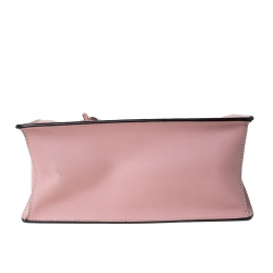 Pre Owned DKNY Pink Saffiano Leather Satchel