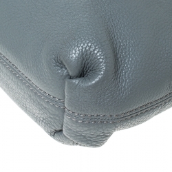 Pre Owned DKNY Grey Leather Shoulder Bag