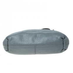 Pre Owned DKNY Grey Leather Shoulder Bag