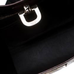 مملوكة مسبقًا حقيبة شوبر DKNY كورتني جلد نحاسي