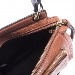 Pre Owned DKNY Cognac Leather Crossbody Bag