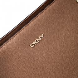 Pre Owned DKNY Brown Leather Bryant Park Tote