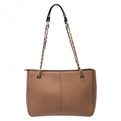 Pre Owned DKNY Brown Leather Bryant Park Tote