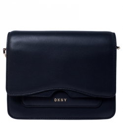 DKNY Navy Blue Leather Bag