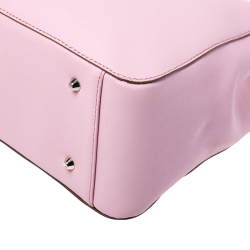 Pre Owned DKNY Pink Leather Bryant Zipped Chain Tote