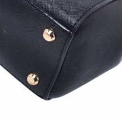 Pre Owned DKNY Black Saffiano Leather Top Handle Bag