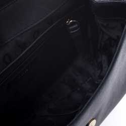 Pre Owned DKNY Black Saffiano Leather Top Handle Bag