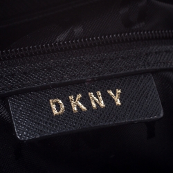 Pre Owned DKNY Black Saffiano Leather Top Handle Bag