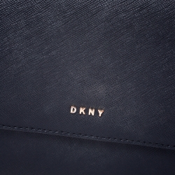 Pre Owned DKNY Black Saffiano Leather Top Handle Bag