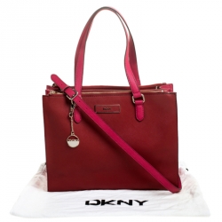 مملوكة مسبقًا DKNY Red/Pink Leather Tote
