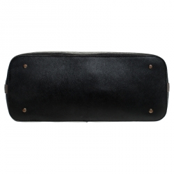 Pre Owned DKNY Black Leather Dome Satchel