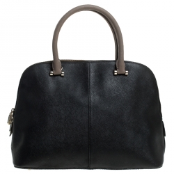 Pre Owned DKNY Black Leather Dome Satchel