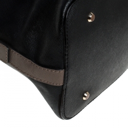 Pre Owned DKNY Black Leather Dome Satchel