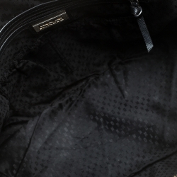 Pre Owned DKNY Black Leather Dome Satchel