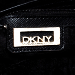 Pre Owned DKNY Black Leather Dome Satchel