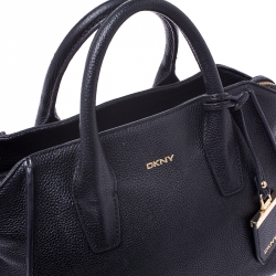 Pre Owned DKNY Black Leather Chelsea Satchel