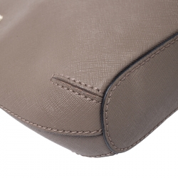 Pre Owned Dkny Beige Leather Bryant Chain Shoulder Bag