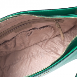 Pre Owned DKNY Green Leather Bryant Park Tote