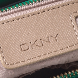 Pre Owned DKNY Green Leather Bryant Park Tote