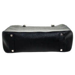 Pre Owned Dkny Black Leather Chain Tote