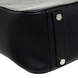 Pre Owned Dkny Black Leather Chain Tote