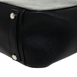 Pre Owned Dkny Black Leather Chain Tote