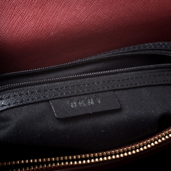 Pre Owned Dkny Maroon Leather Chain Tote