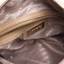 Pre Owned Dkny Soft Pink Quilted Nappa Leather Crossbody Bag