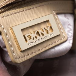 Pre Owned Dkny Soft Pink Quilted Nappa Leather Crossbody Bag