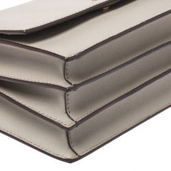 Pre Owned Dkny Beige Coated Canvas Crossbody Bag