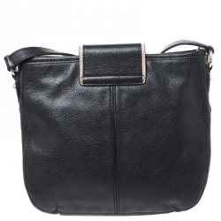 Pre Owned DKNY Black Leather Crossbody Bag