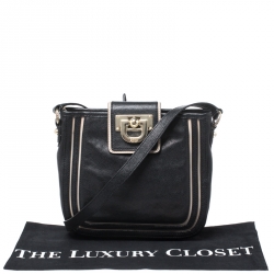 Pre Owned DKNY Black Leather Crossbody Bag