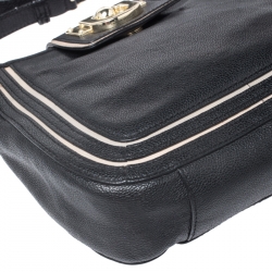 Pre Owned DKNY Black Leather Crossbody Bag