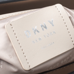Pre Owned Dkny Beige Leather Medium Bryant Park Shopper Tote